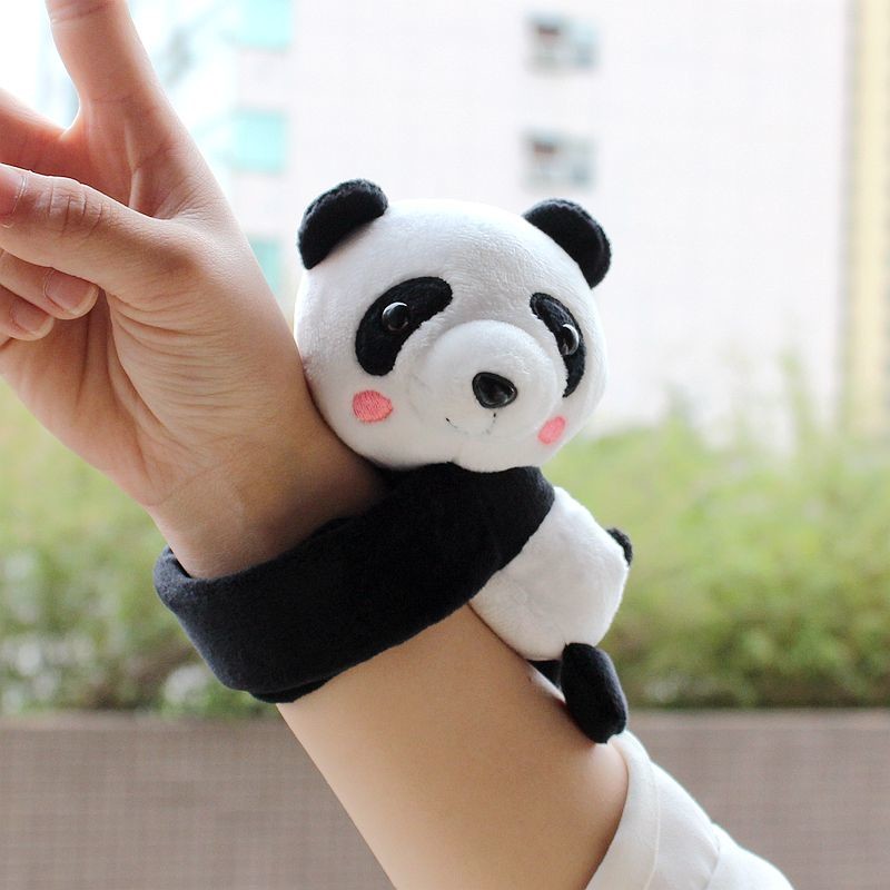 Decir Relámpago Calificación Panda Stuffed Animal Slap Bracelets, Cute Panda Plush Slap Bracelets