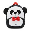 1-4 Yaş Çocuklar için Kırmızı Papyon Panda Peluş Hayvan Mini Sırt Çantası Okul Öncesi Sırt Çantası