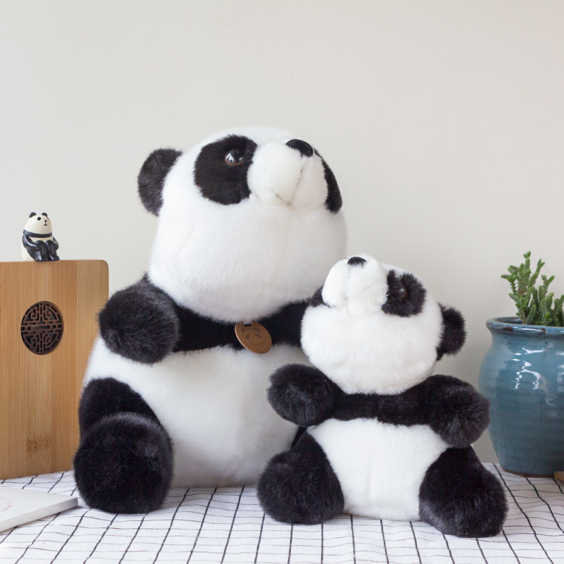 Jucărie Panda Stuff, ursuleț panda umplut cu privirea pufos în 4 dimensiuni