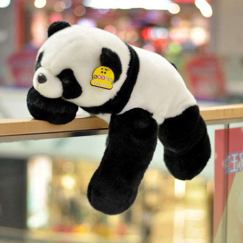 Panda Doldurulmuş Hayvan, Gerçekçi Kabarık Uzun Eller Doldurulmuş 3 Boyutlu Panda Ayıcık