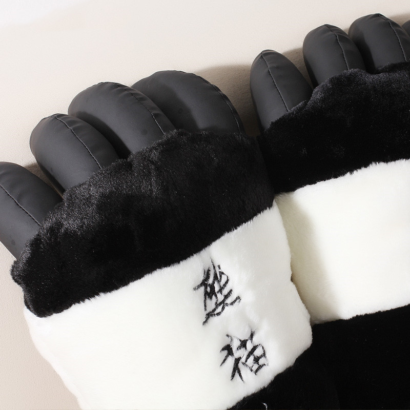 Panda Gloves, Fluffy Panda Paw Gloves Panda for Adults and Kids