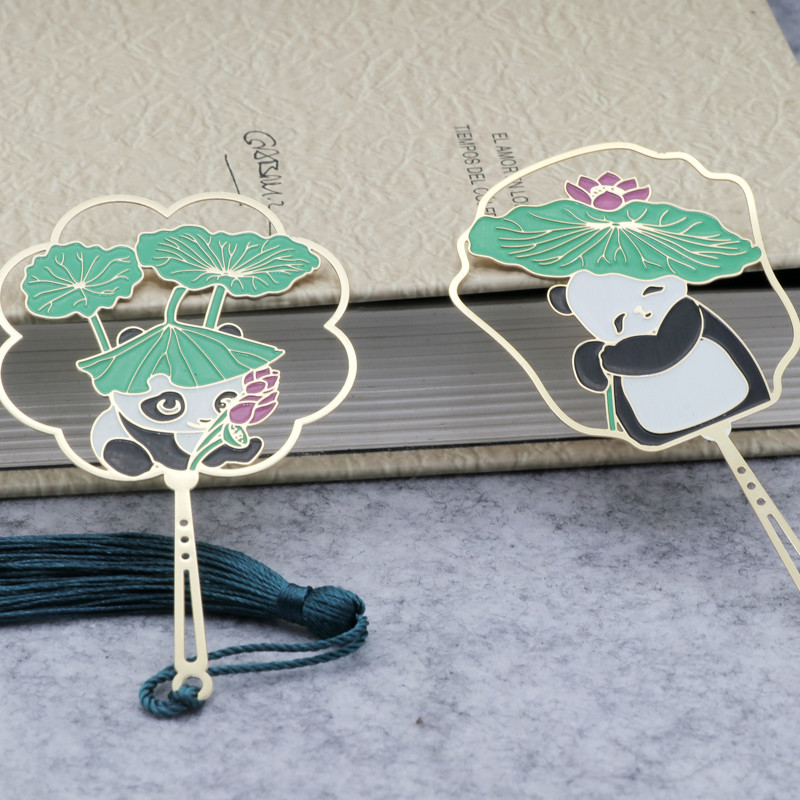 Panda Metal Bookmarks, Lovely Panda Bookmarks with Tassel in 8 Options