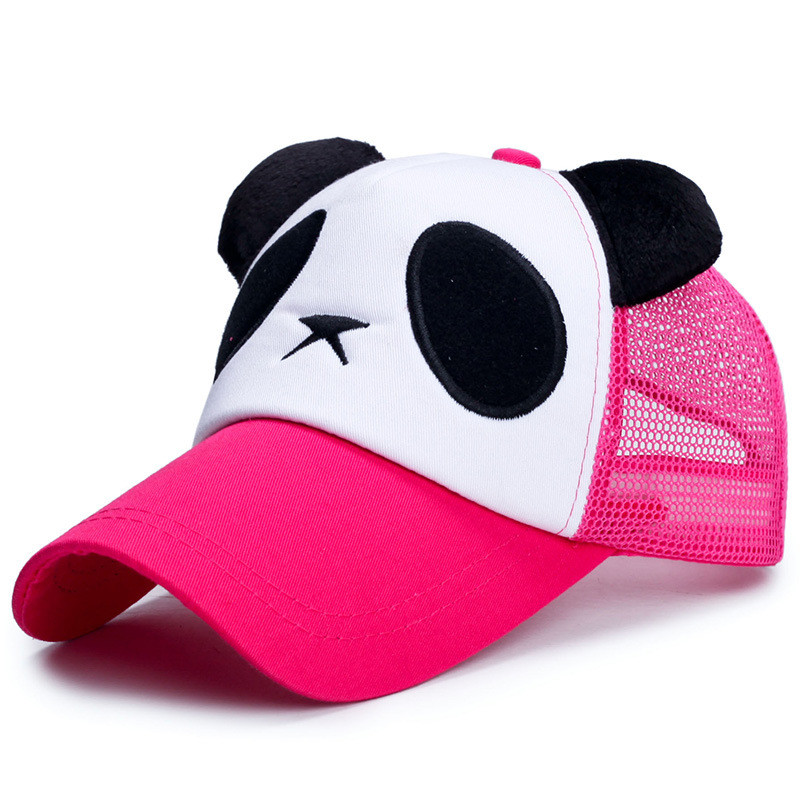 Casquettes de baseball panda, casquettes de baseball panda animal noir et blanc