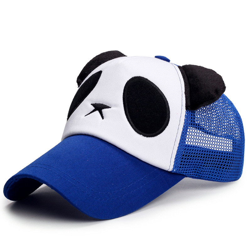 Panda beyzbol şapkaları, Siyah ve beyaz hayvan panda beyzbol şapkaları