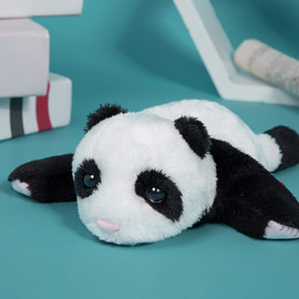 Sprawled Panda Plush Stuffed Animal Hairy Bear Soft Toy Fluffy Kid Gift 12"/30cm 