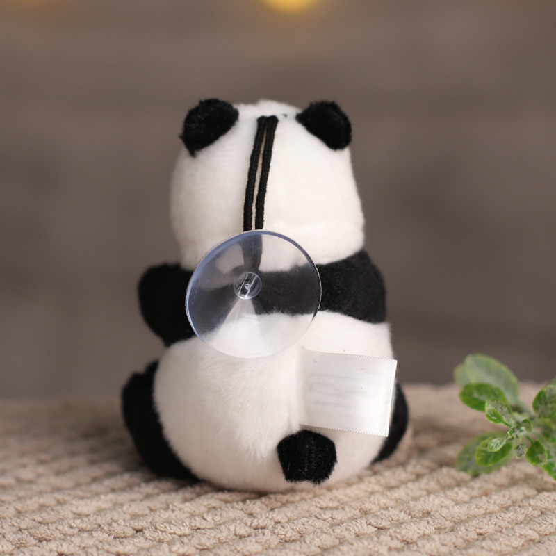 Small Panda Stuffed Animal, Two Small Panda Plush Keychain in 5 Inches