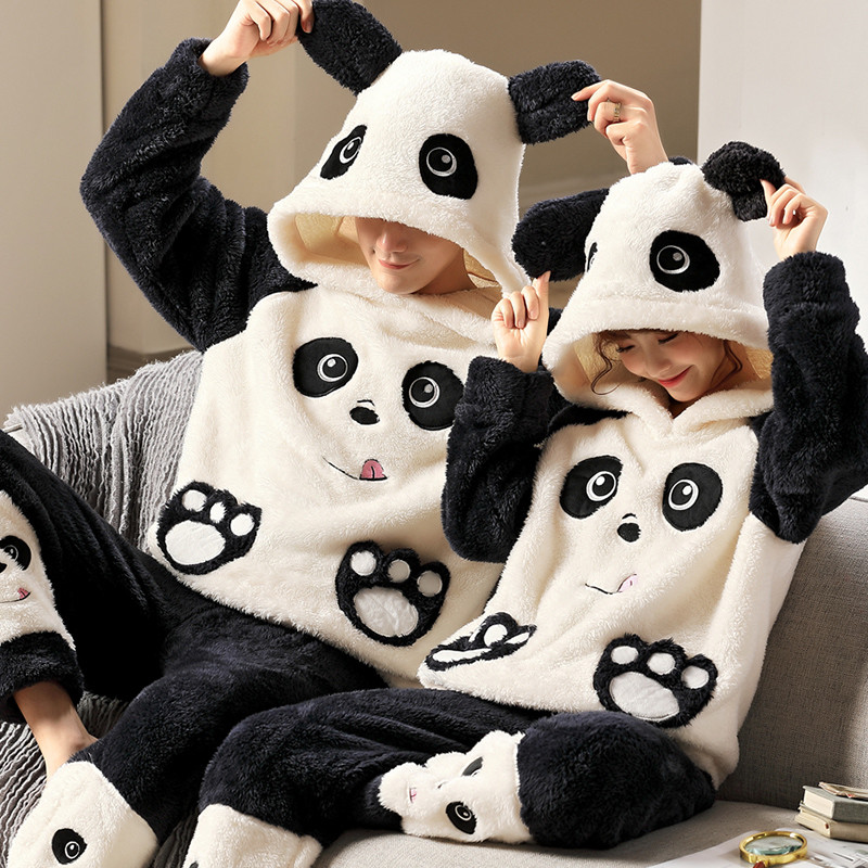 Inconsistente Lujoso Amplia gama Panda Matching Pajamas Flannel Panda Pajamas for couples