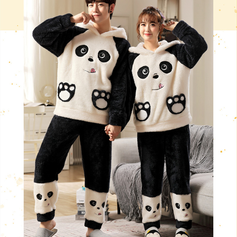 Panda Matching Pajamas Flannel Panda Pajamas for couples