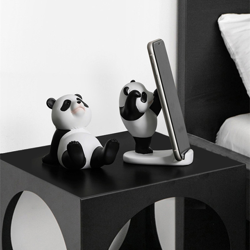 Cute Yoga Panda Cell Phone Stand for Desk,Adorable Bear Smartphone Phone  Holder for Desk,Unique iPhone Stand Holder,Lovely Animal Mobile Phone