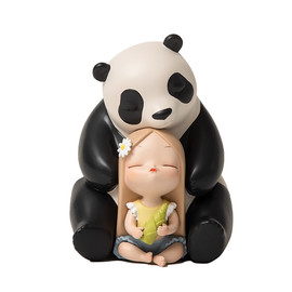 Panda Miniature Figurines, Lifelike 7 Pcs Cute Panda Miniature Dolls
