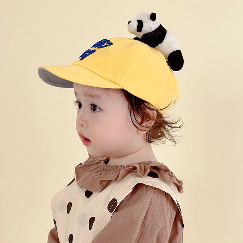 Cute Panda Baseball Hat Adjustable and Thicken Cap for Kids 2-10 