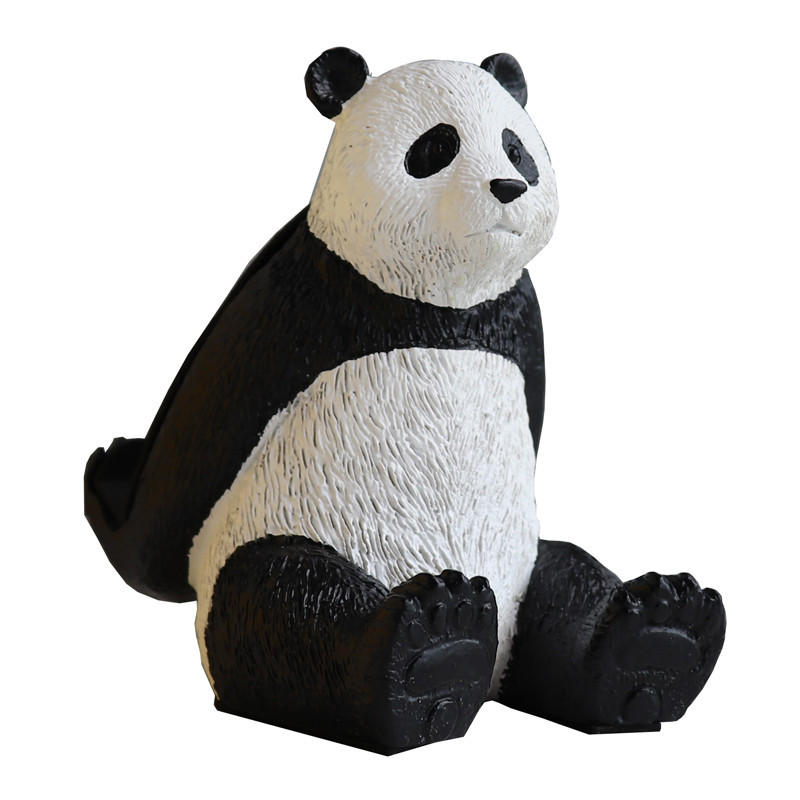 Résine Panda Statue Bureau Support de Téléphone Support Support