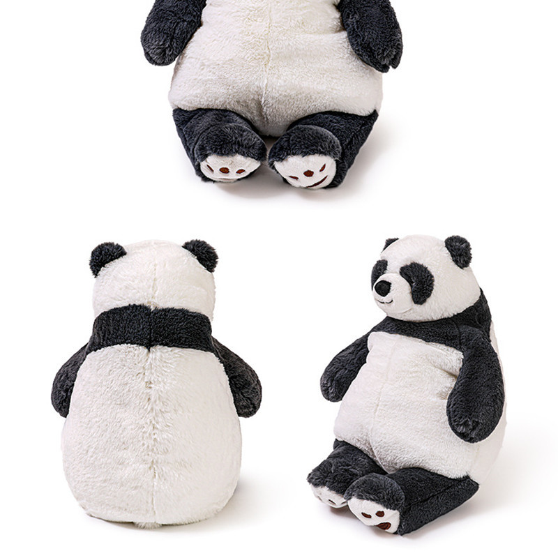 Chubby Panda Plush Lazy Panda Stuffed Animal in 3 Sizes