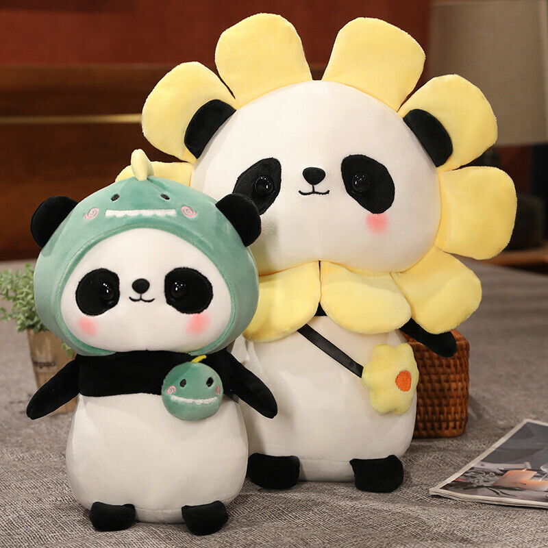 Soft & Stretchy Panda Plush Toys with 6 Unique Designs