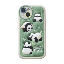 Kaufe Panda Ständerhalter Niedliche Weiche Silikon-Stoßfeste Handyhülle im  chinesischen Stil für Iphone 13 12 11 14 Plus Pro Max Back Cover Capa