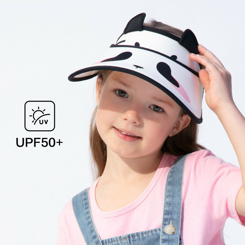 Panda Visor Hat 3D Cute Summer Panda Hat for Kids Ages 3-12