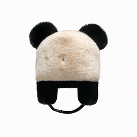 Bonnet panda en peluche 3 en 1 avec écharpe, moufles pour garçons et  filles, Panda noir et blanc : : Mode