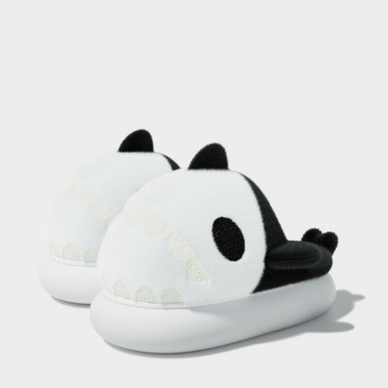 Shark Panda Slippers - Cozy and Chic Winter Panda Slippers for Family