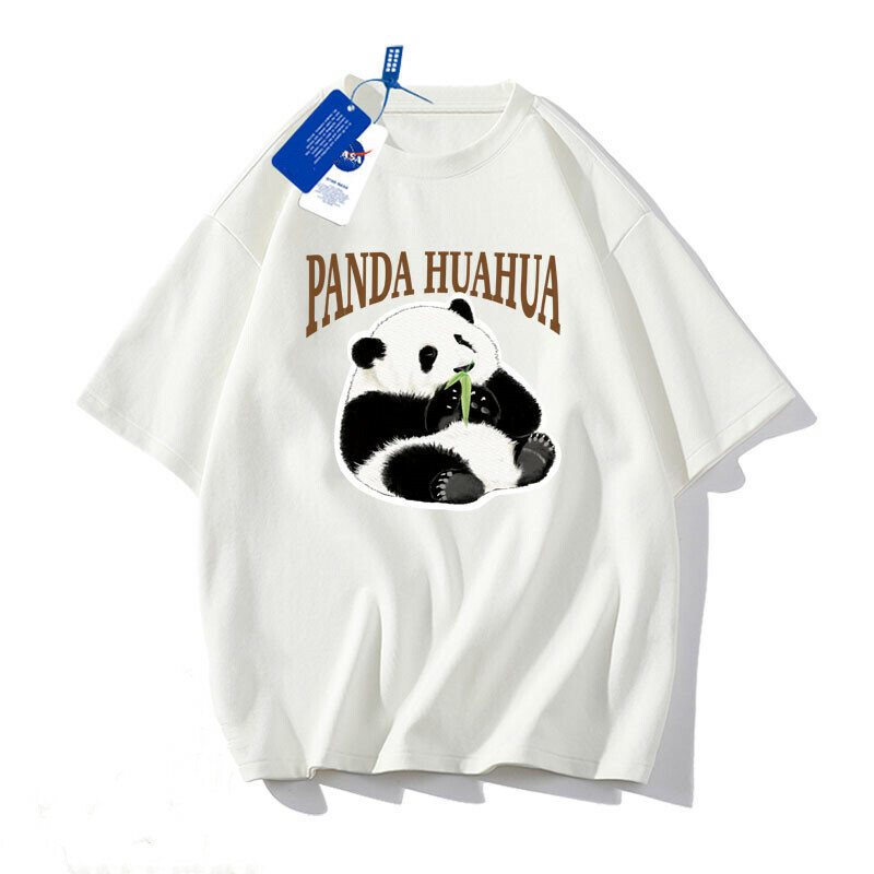 Hehua Panda Cute Panda Print T-shirts for & Women