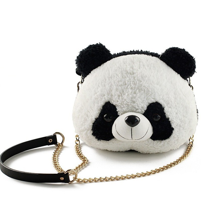 Panda Plush Bags Panda Stuffed Animal Crossbody Bags