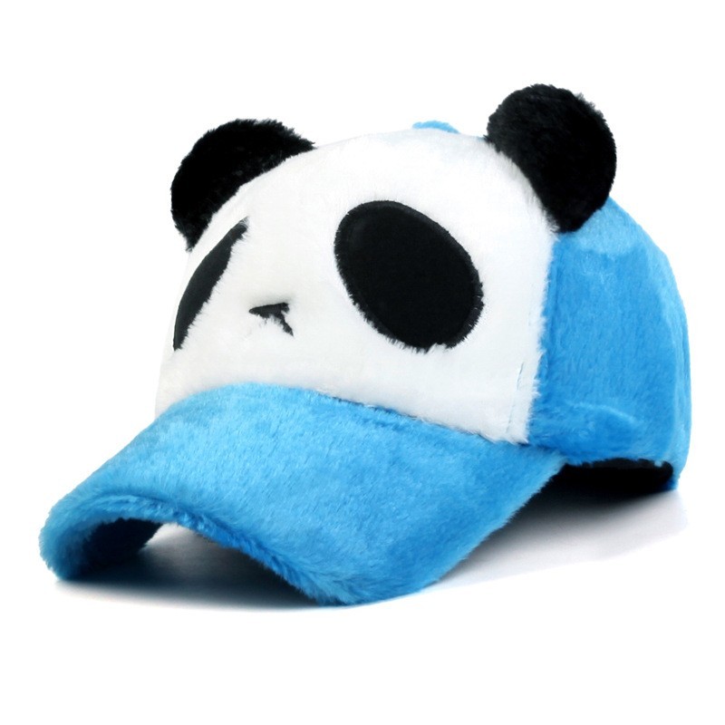 Women Men's Plush Cartoon Panda Hat Baseball Soft Cute Plush Design Cap New 