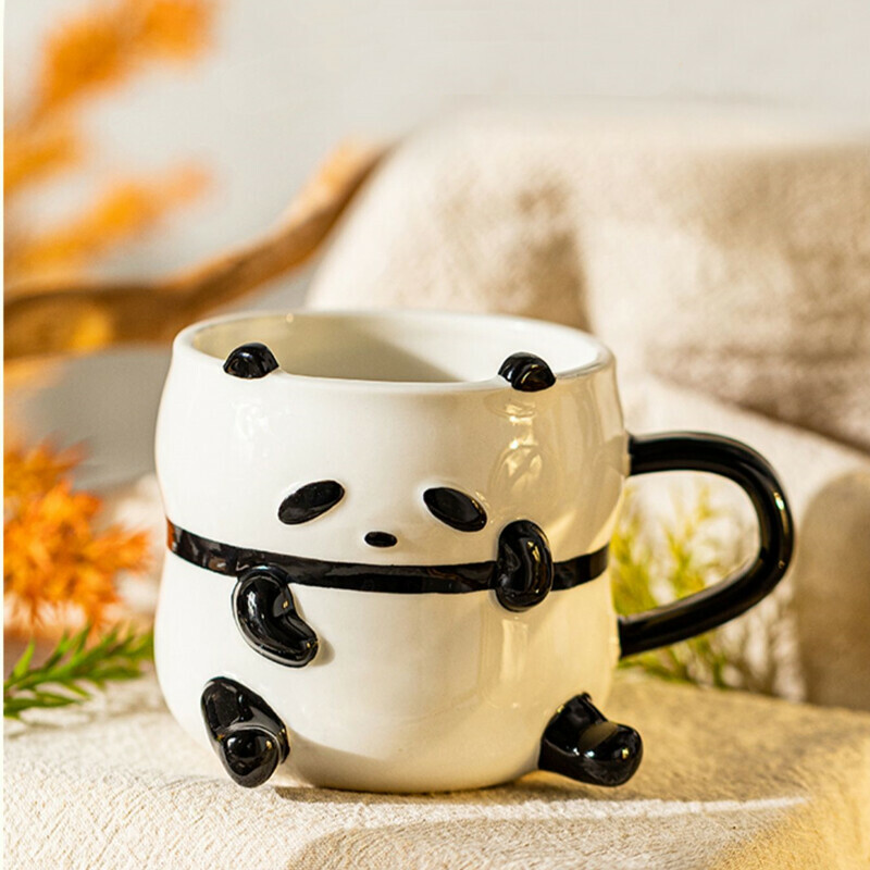 Panda Coffee Cup Adorable Ceramic Panda Mug for Panda Lovers