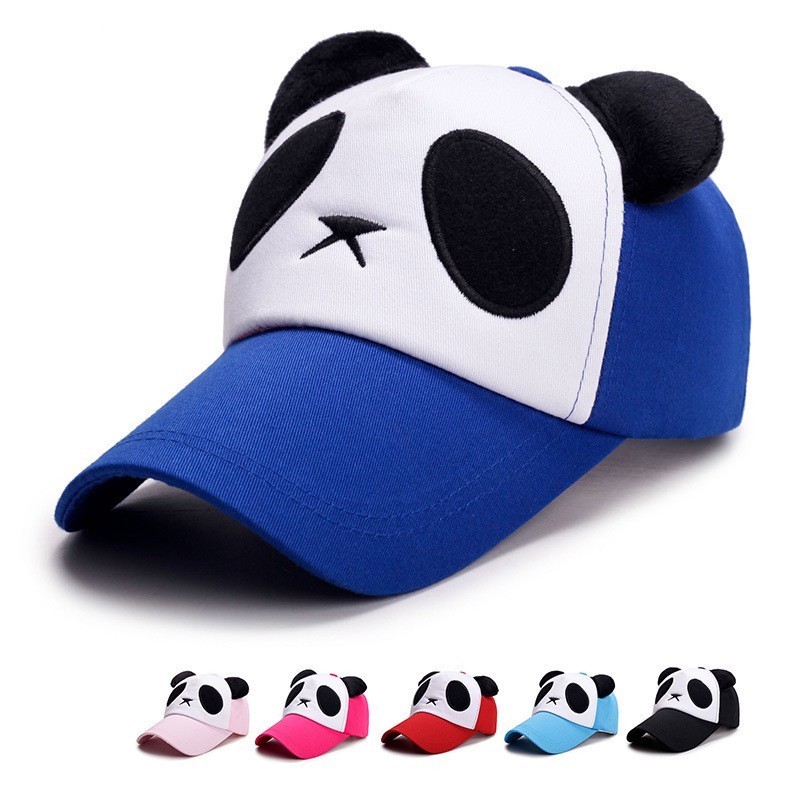 Panda Hat, Unisex Panda Baseball Caps, Farverige Fashion Baseball Caps til kvinder og mænd
