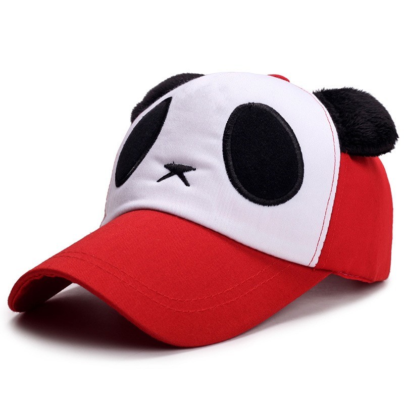 Panda-hattu, unisex Panda-lippalakit, värikkäät muodikkaat lippalakit naisille ja miehille