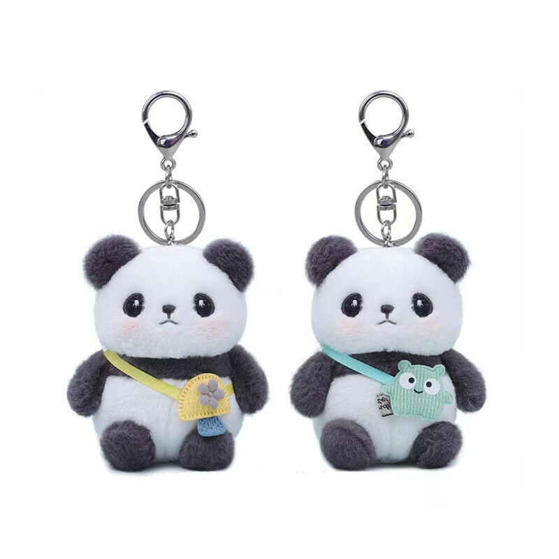 Panda Keyring 4 Cute Panda Keychain - Perfect for Keys and Bags
