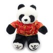 Doldurulmuş Panda oyuncakları panda dolması hayvan yumuşak oyuncaklar giysi giyiyor