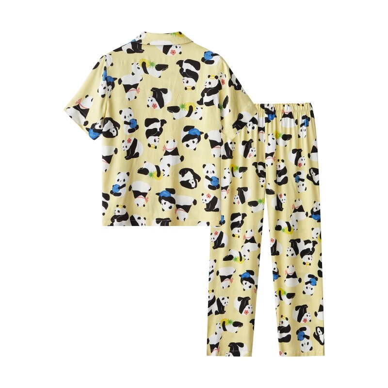 One Piece Panda Pajamas for Adults Cute Fluffy Matching Panda Pajamas