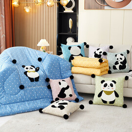 Panda Hooded Blanket 45x45 Super Soft Panda Blanket for Adults