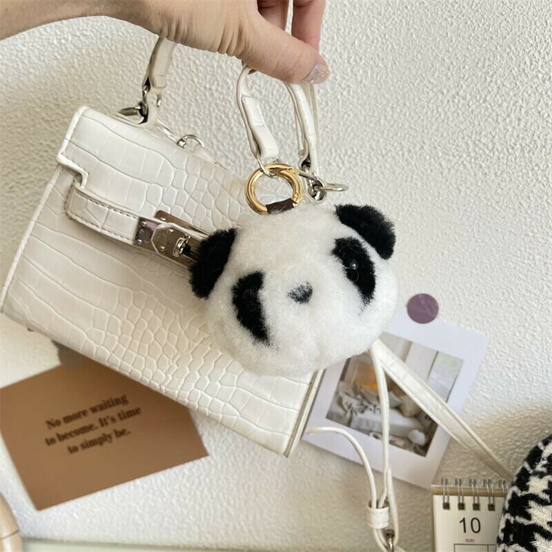 HERMES Noe Panda Animal Bag Charm Key Holder