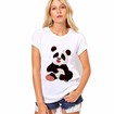 Panda T-shirt, schattige panda shirts voor dames