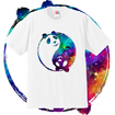 Panda Bear Shirt, Starry Sky Tai Chi Panda T-Shirts for Adults and Kids