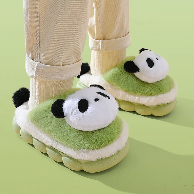Lovely Panda 3D Cartoon Animal Fur Slippers for Girls and Women - China  Plush Toy and Plush Slipper price | Made-in-China.com