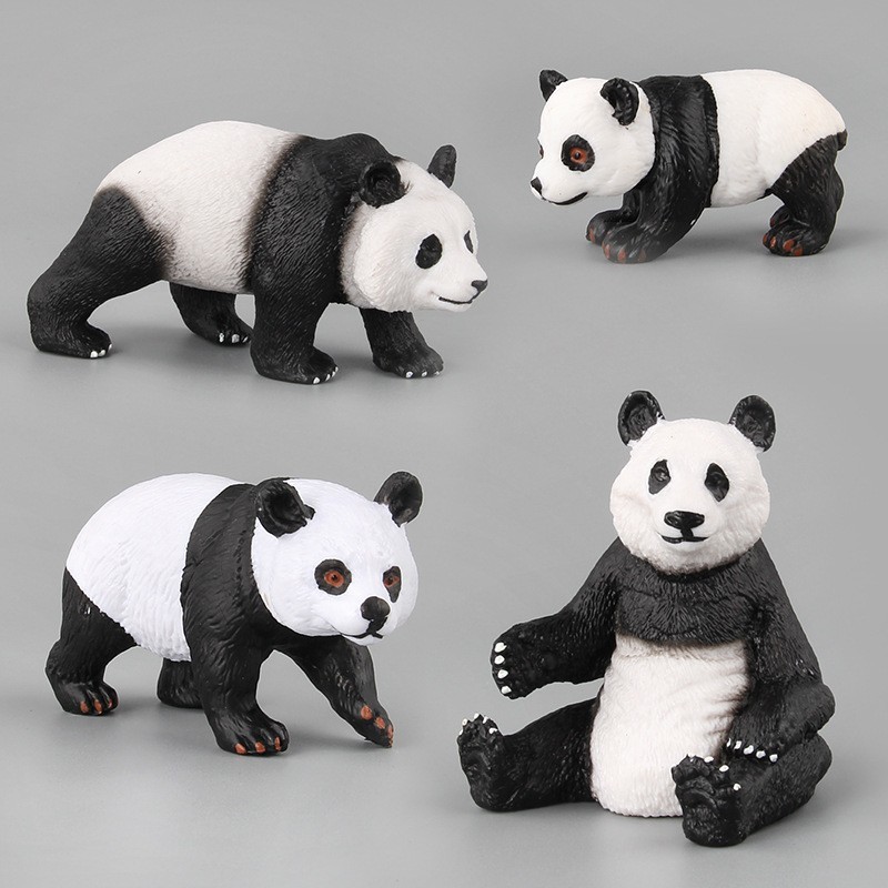 8 Stück/Set, Niedliche Panda-Figuren, Miniaturen, Mini-DIY