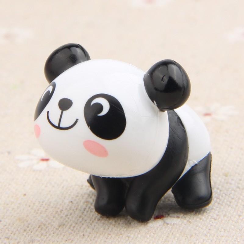 Giant Panda & Cub Detailed Figurine Miniature 8"L New in Box 