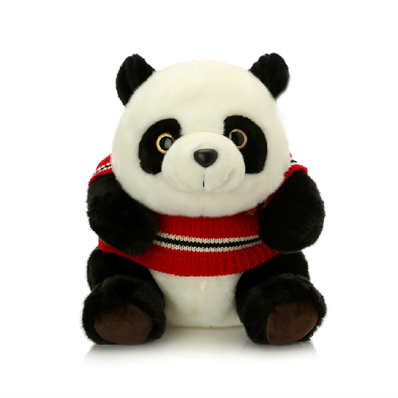 8pc Cartoon Süße Panda-puppe. Kreatives Autozubehör