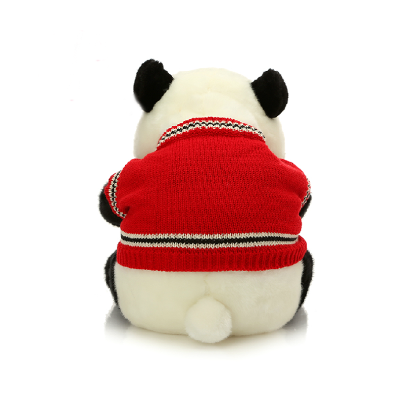 Panda Stuffed Animal, Super Cute Plush Panda Soft Toy with Red Sweater