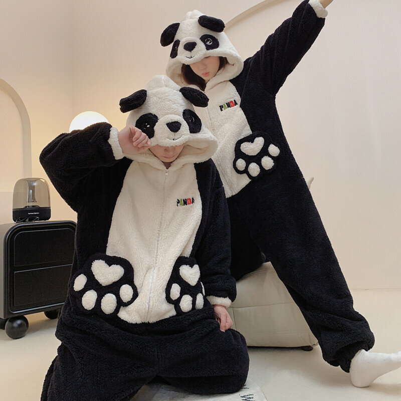 Pyjama polaire Panda unisexe • Tous en Pyjama !