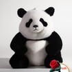 Peluche Fu Bao Panda: Animal de peluche de panda realista de la suerte en dos tamaños
