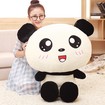 Плюшевый мишка панда с большой головой, мягкая игрушка из мультфильма панда, чучело гигантской панды