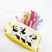Étui à crayons Panda en toile, pochette à crayons Panda grande capacité, étui à crayons Panda mignon