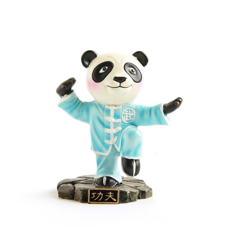  Ciieeo 8 STK Fitness-Panda-Modell Mini-tierfiguren